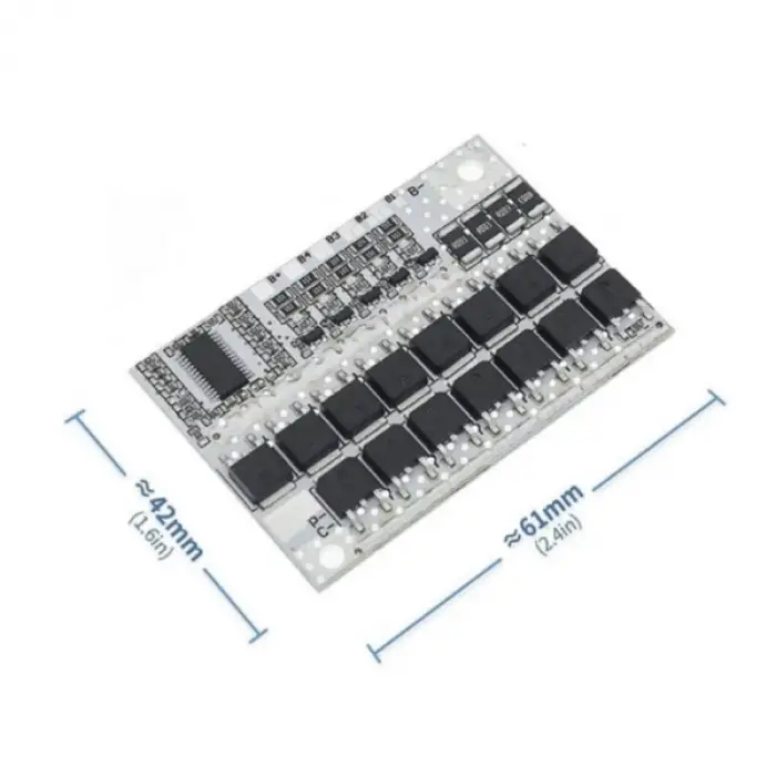 4S 100A Li-ion BMS Beyaz PCB