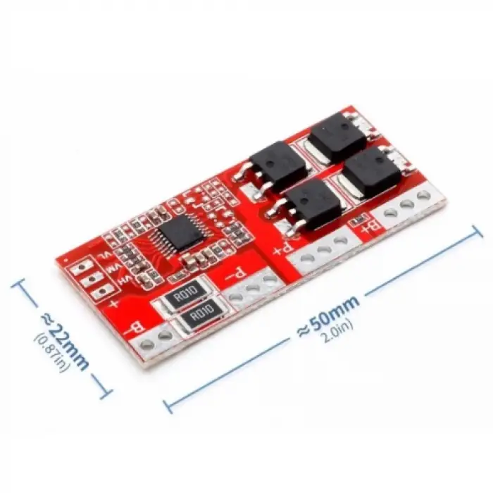 4S 30A Kırmızı PCB Li-ion BMS