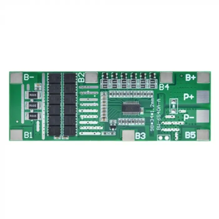 6S 40A Li-ion BMS PCB