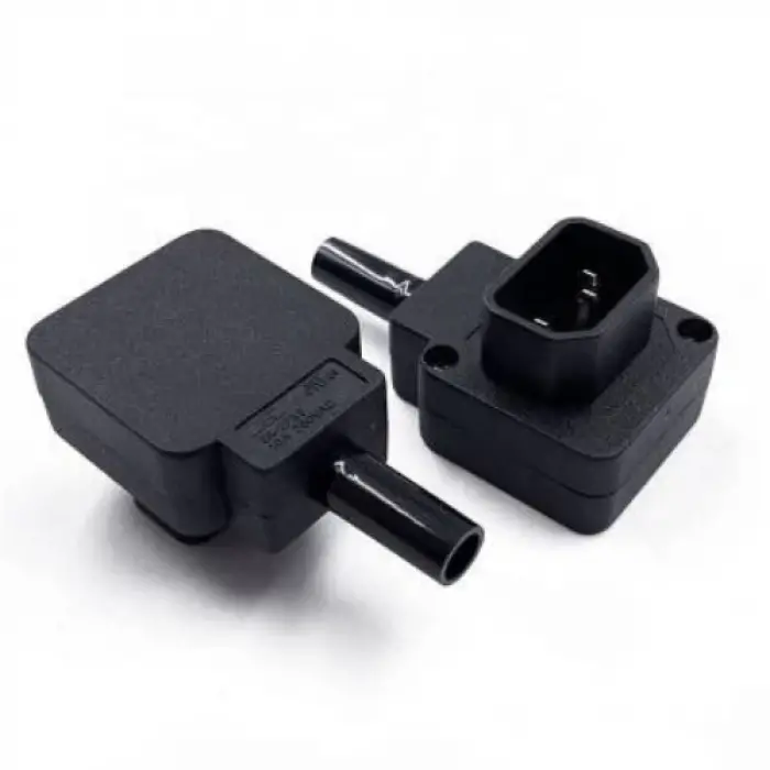 90 Derece Üçlü Erkek Power Soket Kablolanabilir Fiş