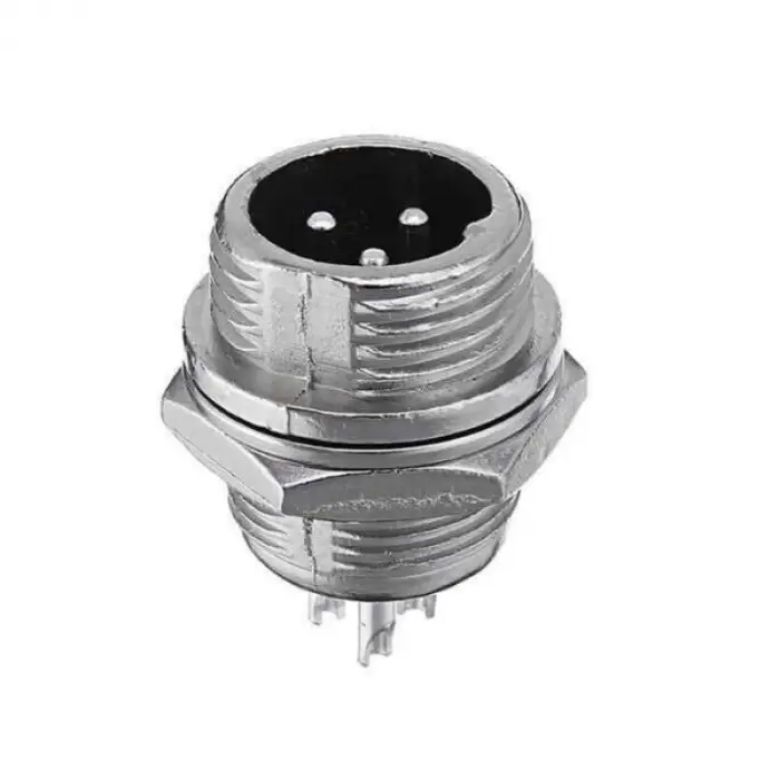 Mike Konnektör 3-Pin 12mm (Erkek)