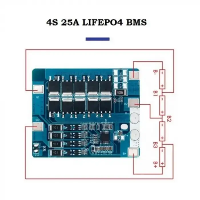 TDT 4S 25A LiFePO4 BMS