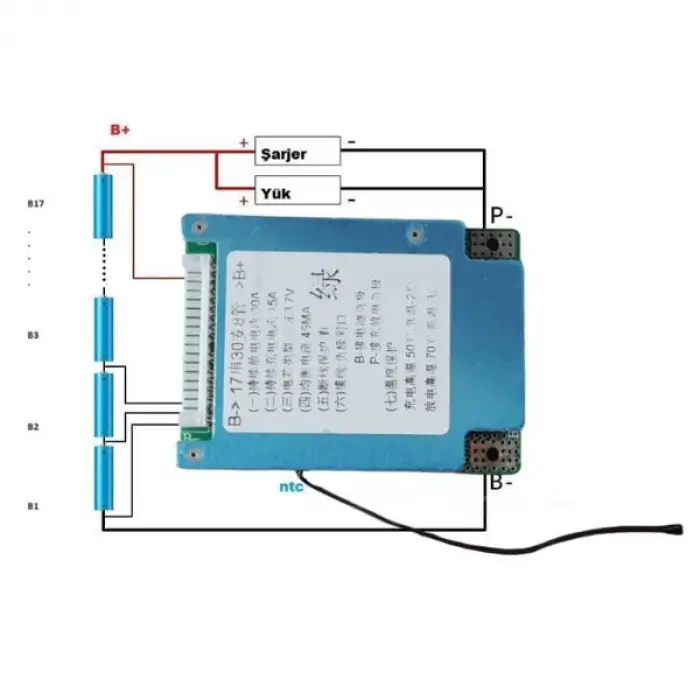 XR 17S 30A Li-ion BMS
