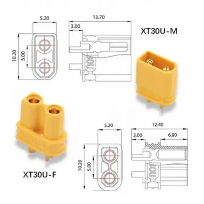 XT30 Konnektör Soket Seti