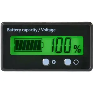 12-84V LCD Batarya Kapasite - Voltaj Göstergesi