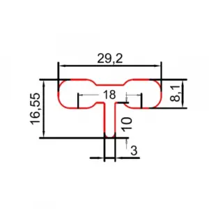 Şekilli Punta Teli (29*16.5*0.12)