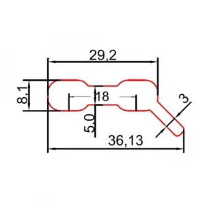 Şekilli Punta Teli (36*8*0.12)