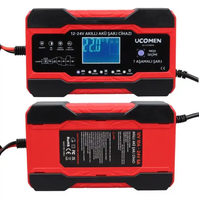 12 | 24 Volt Akıllı Şarj Cihazı (3S Li-ion, 4S LiFePO4, 7S Li-ion, 8S LiFePO4)