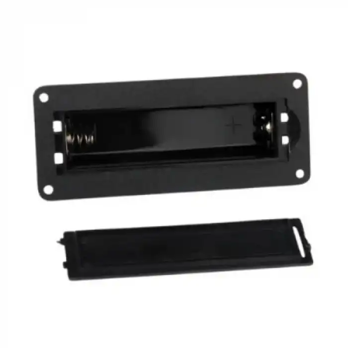 18650 Pano Tipi Kapaklı Pil Yuvası Tekli