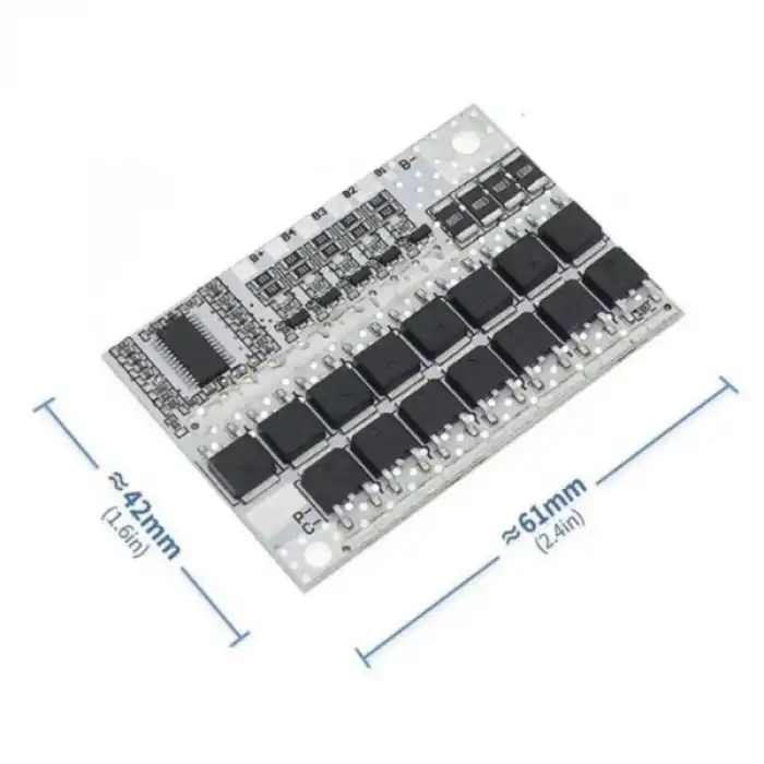 3S 100A Li-ion BMS Beyaz PCB