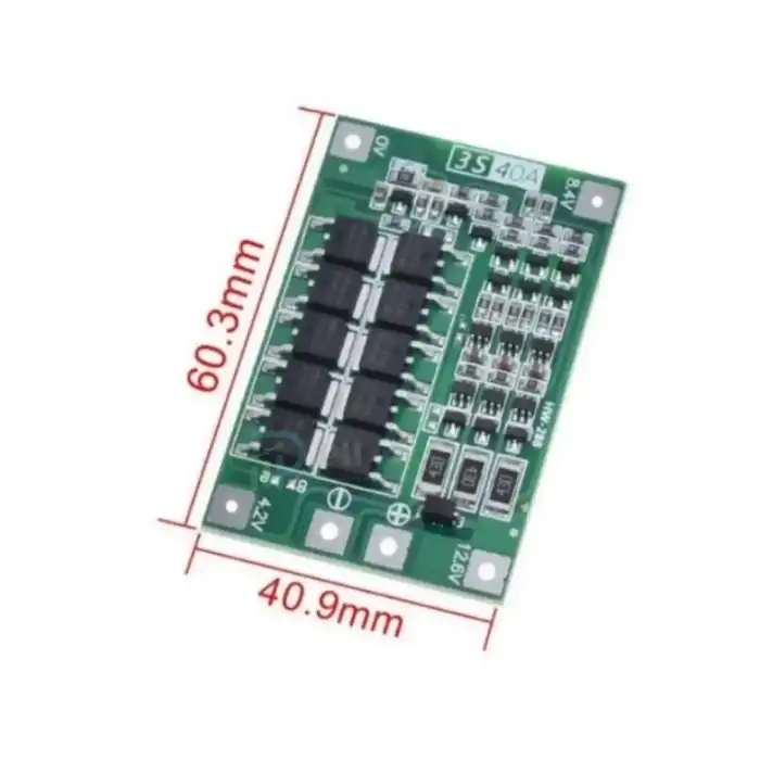 3S 40A Lityum iyon BMS Balanslı