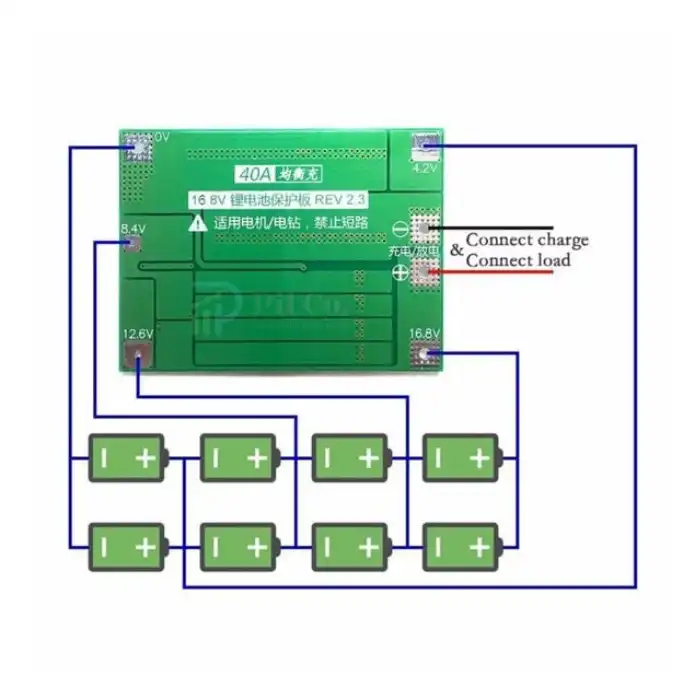 4S 40A Lityum iyon BMS Balanslı