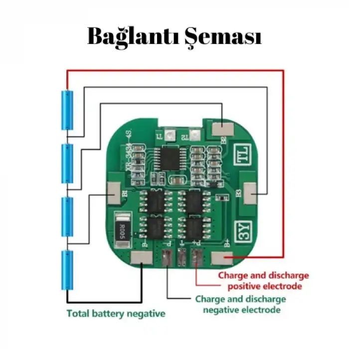 4S 8A Li-ion PCB BMS