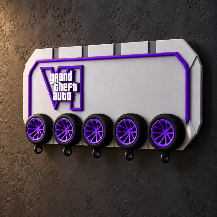 GTA VI Duvar Anahtarlığı