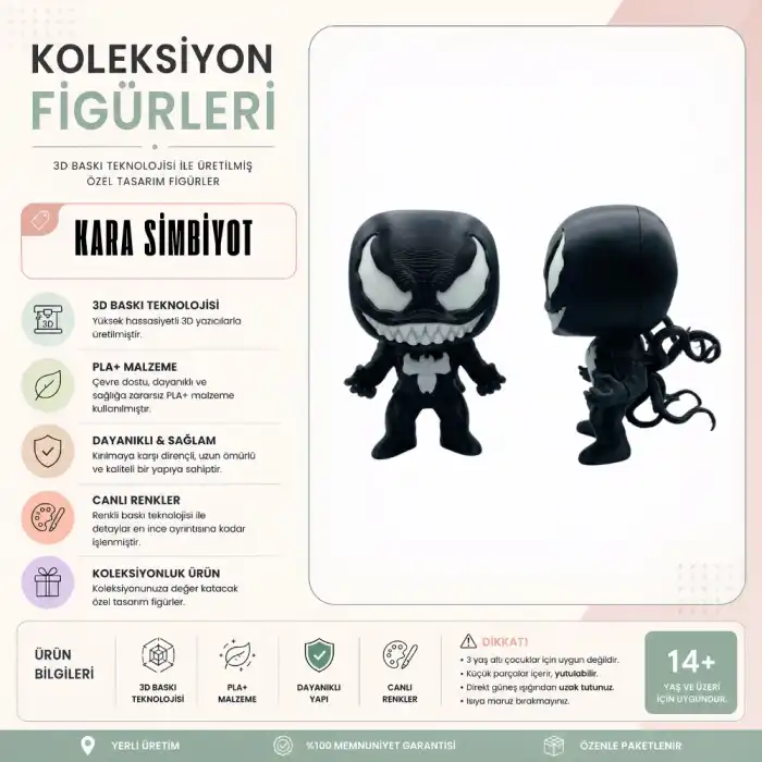 Kara Simbiyot Koleksiyon Figürü