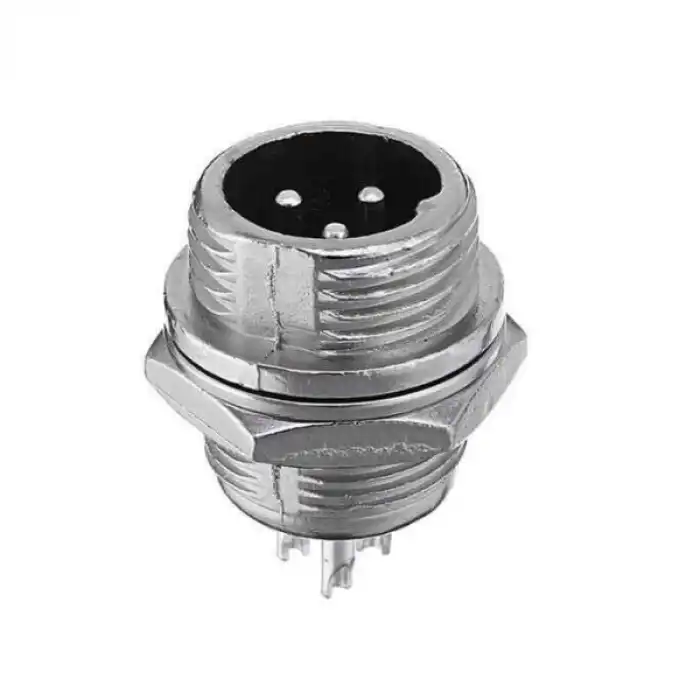 Mike Konnektör 3-Pin 12mm (Erkek)