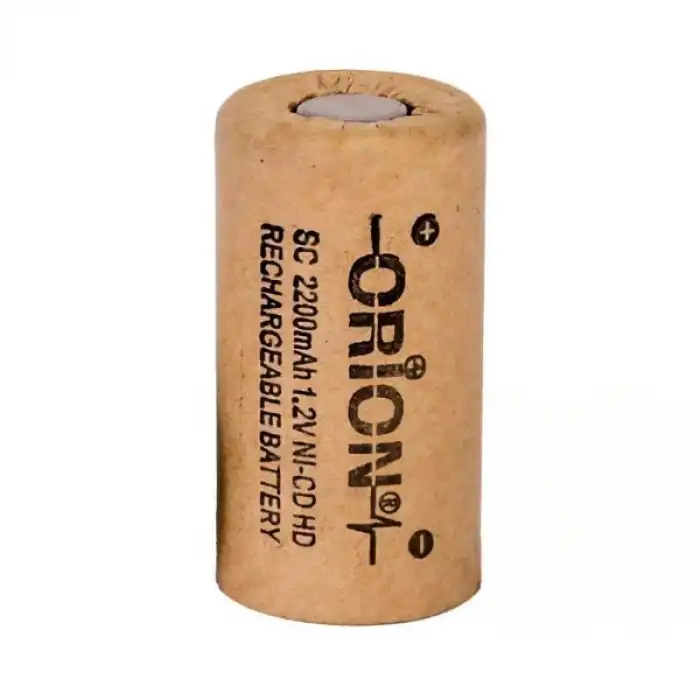 Orion 1.2V Ni-Cd SC 2200 mAh Başsız Şarjlı Pil