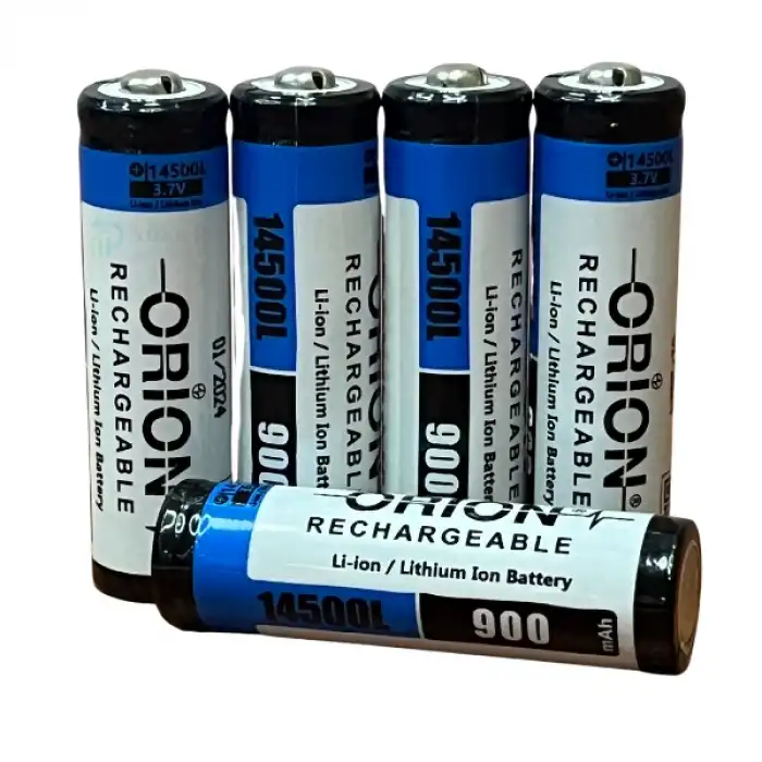 Orion 14500L 900 mAh 3.7V Li-ion Şarj Edilebilir Başlı Pil AA Boy