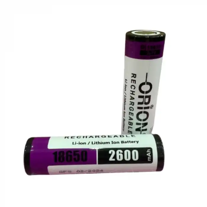 Orion 2600 mAh 18650 3.7V Li-ion Şarjlı Pil