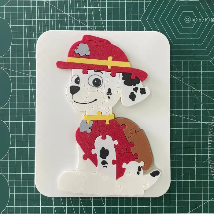 Paw Patrol Marshall | Özel Alt Tablalı Çocuk Gelişim Puzzle Seti