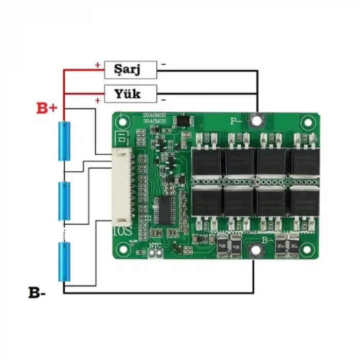 XR 10S 30A Li-ion BMS