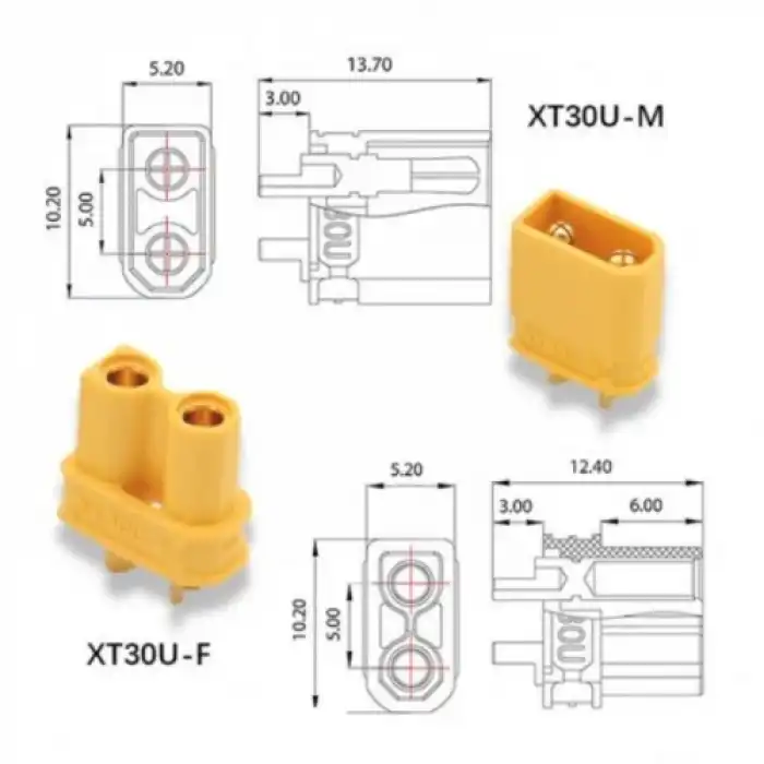 XT30 Konnektör Soket Seti