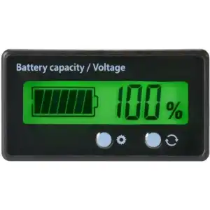 12-84V LCD Batarya Kapasite - Voltaj Göstergesi