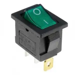 Yeşil Işıklı On/Off Anahtar 3 Pin