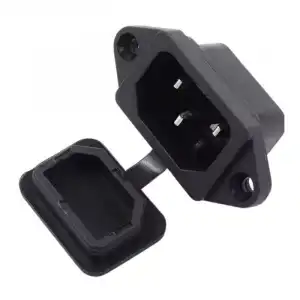 Üçlü Kulaklı Power Soketi Erkek (Silikon Kapaklı)