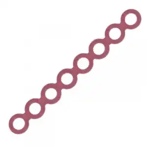 8S 18650 Yalıtkan Conta 13 Adet Delikli (Kırmızı)