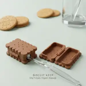 Bisküvi Diş Fırçası Hijyen Kapağı