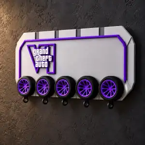 GTA VI Duvar Anahtarlığı