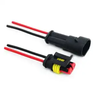 Kablolu Konnektör Takımı Su Geçirmez 2-Pin