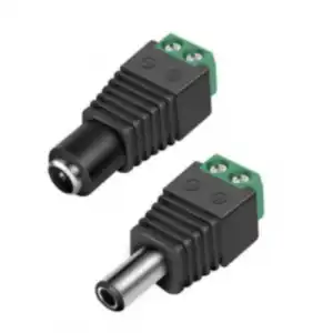 Klemensli Barrel Jack Erkek+Dişi