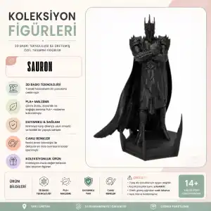 Sauron Figür | Siyah (20 cm)