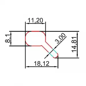 Şekilli Punta Teli M1(18*14*0.12)