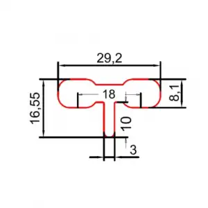 Şekilli Punta Teli (29*16.5*0.12)