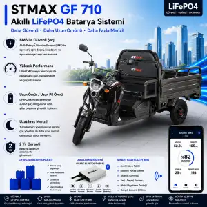 Stmax GF 710 Uyumlu 60 Volt 48 Ah LiFePO4 Smart Batarya