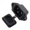 Üçlü Kulaklı Power Soketi Erkek (Silikon Kapaklı)