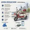 Arora Rüzgar New Uyumlu 60 Volt 48 Ah LiFePO4 Smart Batarya