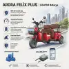 Arora Felix Plus Uyumlu 72 Volt 30 Ah LiFePO4 Smart Batarya