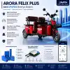 Arora Felix Plus Uyumlu 72 Volt 48 Ah LiFePO4 Smart Batarya