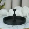 Dekoratif Kedi Takı Tabağı