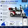 Kral KR-12 Vesta 5000 Uyumlu 60 Volt 48 Ah LiFePO4 Smart Batarya