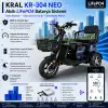 Kral KR-304 Neo Uyumlu 60 Volt 48 Ah LiFePO4 Smart Batarya