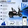 Meka Chef Uyumlu 60 Volt 48 Ah LiFePO4 Smart Batarya