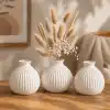 Minimal Çizgili Vazo Seti 3’lü