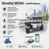 Mondial Mona Uyumlu 72 Volt 48 Ah LiFePO4 Smart Batarya