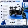 Motolux Fayton 7700X Uyumlu 60 Volt 36 Ah LiFePO4 Smart Batarya