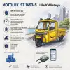 Motolux IST 1453-S Uyumlu 72 Volt 48 Ah LiFePO4 Smart Batarya